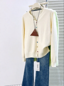 MANMI | Korean Style Colorful Button Knit Cardigan