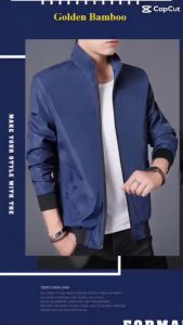 Áo Khoác Thời Trang Nam Golden Bamboo Chất Liệu Kaki Không Phai Màu Không Co Rút Bền Bỉ Nhận In Ấn Thiết Kế Tem Nhãn Theo Yêu Cầu