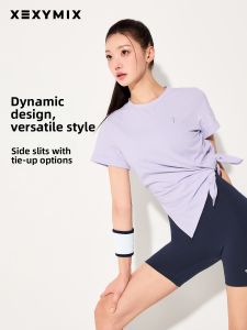 Womens Imported Side Slit Loose Short Sleeve T-shirt