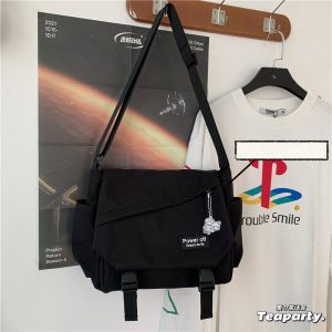 Klein Blue Ins Hong Kong Style Versatile Street Snap Shoulder Messenger Bag Ulzzang Student Crossbody Bag Women