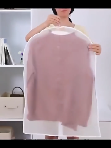 【1-3 Days Delivery】Clothes Cover Dust Cover With Zipper Clothes Protector Transparent Garment Bag