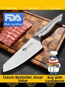 Mad Shark | Women Suitable Steel Forged Santoku Knife