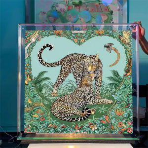 ภาพตกแต่ง Acrylic Designer Art Wall Money Leopard ภาพตกแต่งสุดหรูในห้องรับแขก อุปกรณ์ตกแต่งบ้าน งานฝีมือที่สร้างสรรค์
