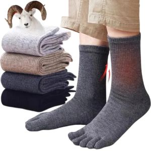 New Cotton Toe Sock Women Men Breathable Warm Five Fingers Socks Fashion Solid Color Sport Running Sweat-absorbent Separate Toes Stocking