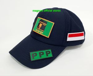 Topi PPP BARU dan LAMA Tactical Bonus Free 3 Emblem Patch Prepet Perekat Velkro PDL Army
