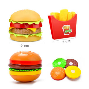 Children Simulation Kitchen Food Toys Pretend Play Hamburger Hotdog French Fries Cooking Toy Play House Educational Toys for Kid