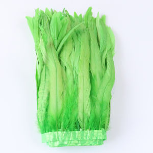 25-30cm Natural Rooster Feathers Trim Sew-on Ribbon Fringe for Skirt Dress Costume DIY Craft Wedding Party Decoration 1/2/10M