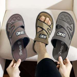 ASZUNE Sllipers For Men Sandals Original Wear Summer Trend Step On Shit Emotional Lovers Leisure Indoor Anti-slip Anti-odor Wear-resistant Sports Beach Sandals Slippers For Men 2 in 1