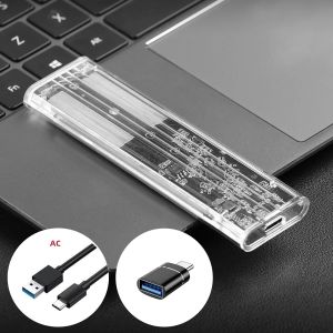 Đa Năng M.2 NGFF SSD Ốp Lưng Ổ Cứng SATA Hộp Bên Ngoài Nhà Ở Cho 2230/2242/2260/2280 M.2 SSD Nhôm USB3.1 Vỏ Tốc Độ Cao