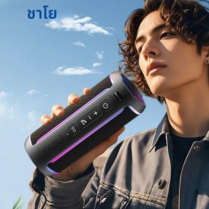Ohayo X30 ลําโพงบลูทูธ Enhanced Bass ลําโพงพกพากันน้ําพร้อมไฟหลากสี Show อุปกรณ์ปาร์ตี้ตั้งแคมป์กลางแจ้ง
