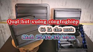 Quạt Thông Gió Kim Long Kèm Lá Che Mưa Kích Thước Cánh 25cm/30cm/35cm/40cm Bảo Hành 12 Tháng