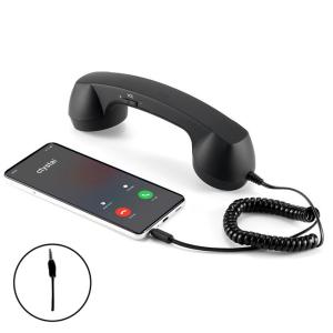 Type-C/3.5mm Retro Telephone Phone Handset Receiver Multifunction Handheld Cell Phone Receiver For Phones PC Telephone Receiver