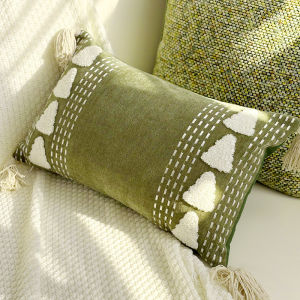 YOULI | Elegant Simple Green Pillow Cover