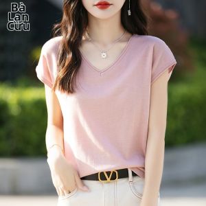 BALANYANG | Áo Thun Pha Sợi Lụa Và Len Cao Cấp