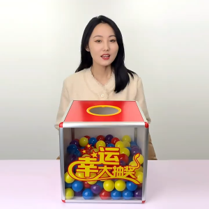 Thùng bốc thăm trúng thưởng chuyên nghiệp bằng hộp kim nhôm dùng cho sự kiện event trò chơi