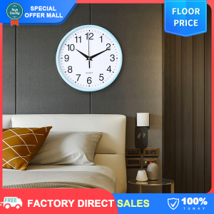 【Modern】8/12 Inches Quartz Wall Clock Big Size Wall Clock (Battery Not Included) 30cm Luminous Clock