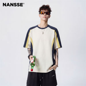 NANSSE | Vintage Color Block Casual Short Sleeve Shirt
