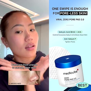 Medicube Zero Pore PadDual-sided Pore Toner PadExfoliate Blackhead & Minimize Pores