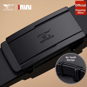 SEPTWOLVES | Automatic Buckle Leather Belt