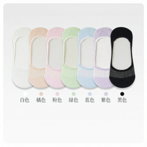 Womens Summer Thin Cotton Boat Socks Breathable Mesh Sweat Absorbent Invisible High Heel Shoe Socks Anti-Ball Rolling