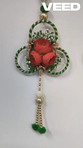 Handcrafted Festive Decorative Wall Hanging Set | Diwali Christmas & Home Décor (Pack of 1 Pc | Size - 16 × 5.5 Inches)