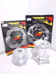 tromol set Honda crf 150 tromol 1 set honda crf 150 kumplit depan belakang plus piringan cakram depan belakang crome x break