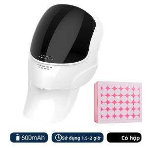 Mặt Nạ LED Không Dây 119 Đèn LED Photon Trẻ Hóa Da Mặt Nạ Làm Đẹp Da Mặt 7 Màu Chăm Sóc Làm Sáng Da Cổ Và Mặt Sửa Chữa