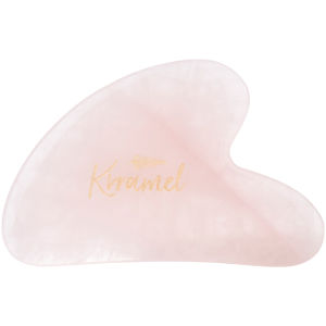 KRRAMEL | Thick Rose Quartz Scraping Board Heart-shaped Facial Massage Tool