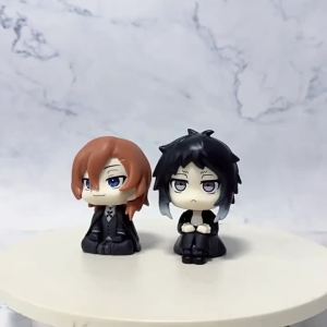 Bandai | 10cm Bungou Stray Dogs Anime Figure Look Up Series Nakajima Atsushi Action Figure Q Version Dazai Osamu Figurine Collection Toys