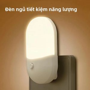 Đèn Ngủ LED Mini Bảo Vệ Mắt Cho Trẻ Em - Cắm EU/US Hình Tròn Dùng Cho Phòng Ngủ Phòng Khách Quà Tặng Cho Bé Khi Ăn Dặm