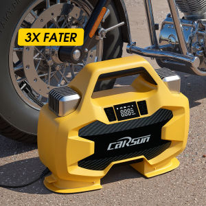Carsun 12V 150PSI High Power Plug-in Portable Air Compressor Fast Inflation Car Tire Inflator Auto Emergency Inflation Tool