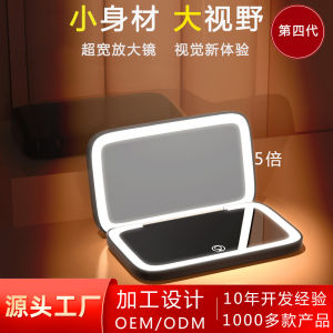 Vòng Đèn LED Cầm Tay Hai Mặt Có Đèn LED Cho Phụ Nữ Làm Đẹp Gương Trang Điểm Di Động Đèn LED