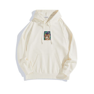 Peacebird Mens Casual Hoodie Spring 2024 B1CRE1226 Loose Fit Cotton Youth Fashion Daily Wear round Neck Sweatshirt