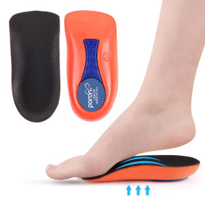 OLIKEI 1-Pair Arch Supports Insoles Orthopedic Half Insoles for Plantar Fasciitis Orthotics Flat Feet Insoles Pain Relief Shoes Inserts Heel Pads
