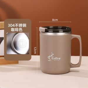 Milk Coffee Cup Stainless Steel Double Wall Thermal Insulated Water Cups and Mugs Metal Coffee Cup Mug