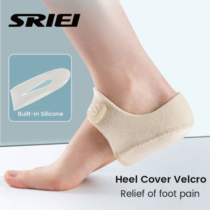 SRIEI 1 Pair Heel Cushions Gel Feet Skin Care Socks Heel Cups Pads ...