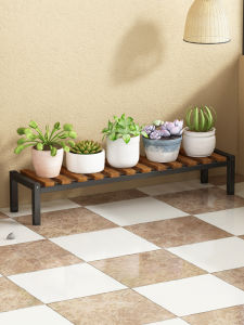 Flower Stand Balcony Rack Ladder Outdoor Renovation Living Room Iron Floor Handy Gadget For Home Courtyard Solid Wood Jardiniere