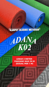 Karpet Lantai Bludru Motif Premium / Exhibition Carpet uk 1mtr x 2 mtr (Lebar 2 mtr) - ADANA K02