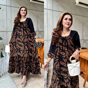 DASTER FUJI RAYOON KERUT DADA DRES LILY POM POM REMPEL DASTER POM POM MOTIF TERBARU DRES FUJI VIRAL REMPEL BAWAH