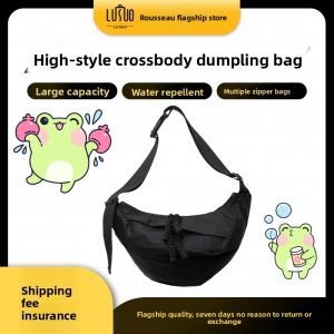 LUSUO | Mens Sports Commuter Dumpling Style Crossbody Bag