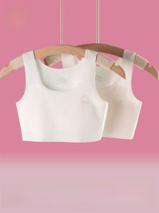 Miiow | Cat Girl Childrens Underwear Developmental Stage 12 Years Old Girls Bra Primary School Student 10 Years Old Girls First Stage Vest