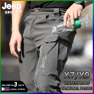 JEEP SPIRIT IX7/IX9 Waterproof Tactical Pants Men SWAT Combat Army Pants Casual Men Hiking Pants Outdoor Trousers Cargo Military Pants