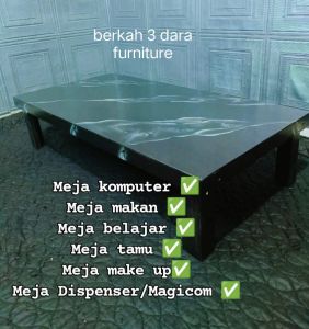 meja serbaguna/multipungsi  (tipe lesehan) untuk meja tamu/meja tulis/meja pc/meja makan/meja untuk jualan dll