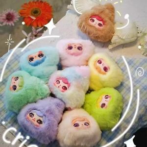 Hot Toys | Baby Three Crie Mood Diary Series Plush Blind Box Cute Crie Plush Doll Bag Exquisite Fashion Pendant Keychain Doll Girl Toy Gift