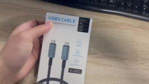 Cáp USB 5.0 Type-C Sang Type-C Truyền Dữ Liệu 80Gbps Xuất Video 16K Sạc Nhanh PD 240W Chức Năng Đầy Đủ Đầu Kép Dành Cho iPhone