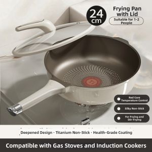 YIZHIFU | Non-Stick Uncoated Titanium Frying Pan