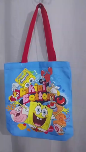 Official SpongeBob SquarePants Tote Bag Nickelodeon Viacom 2025 Design 4 Four
