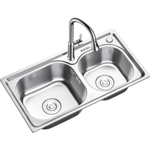 TAOSHI | Double Basin Kitchen Undermount Sink 304 Stainless Steel
