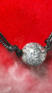 AluminaBead Mini Necklace – 1g Orgonite Pendant | Subtle Energy Daily Grounding & Power Balance