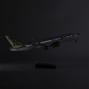 43cm Large Scale Gulf Airways B787 Diecast Resin Airplane Model Kit with Stand Wheel for Aviation Enthusiast Gift or plane Toys